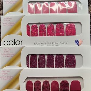 Color Street Pink and Purple Press-On Nails